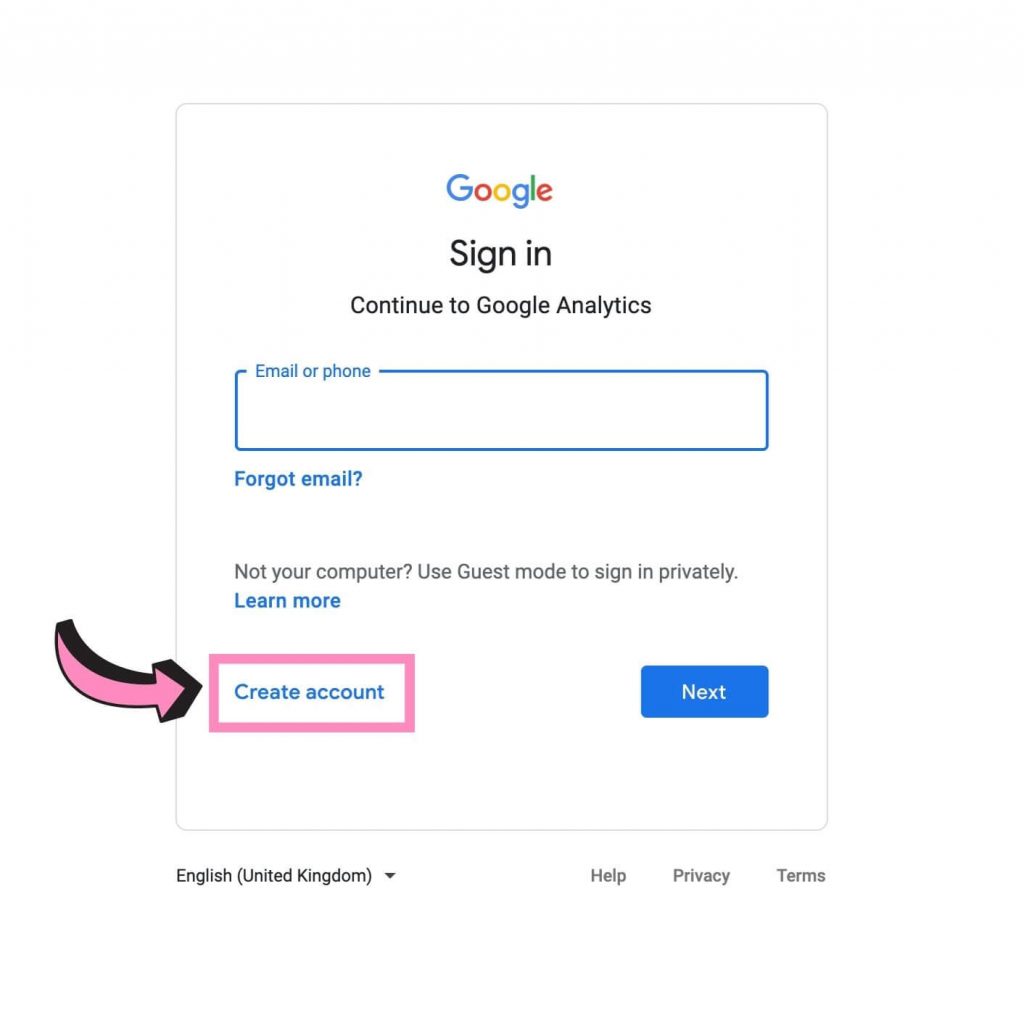 How To Set Up A Google Analytics Account 01