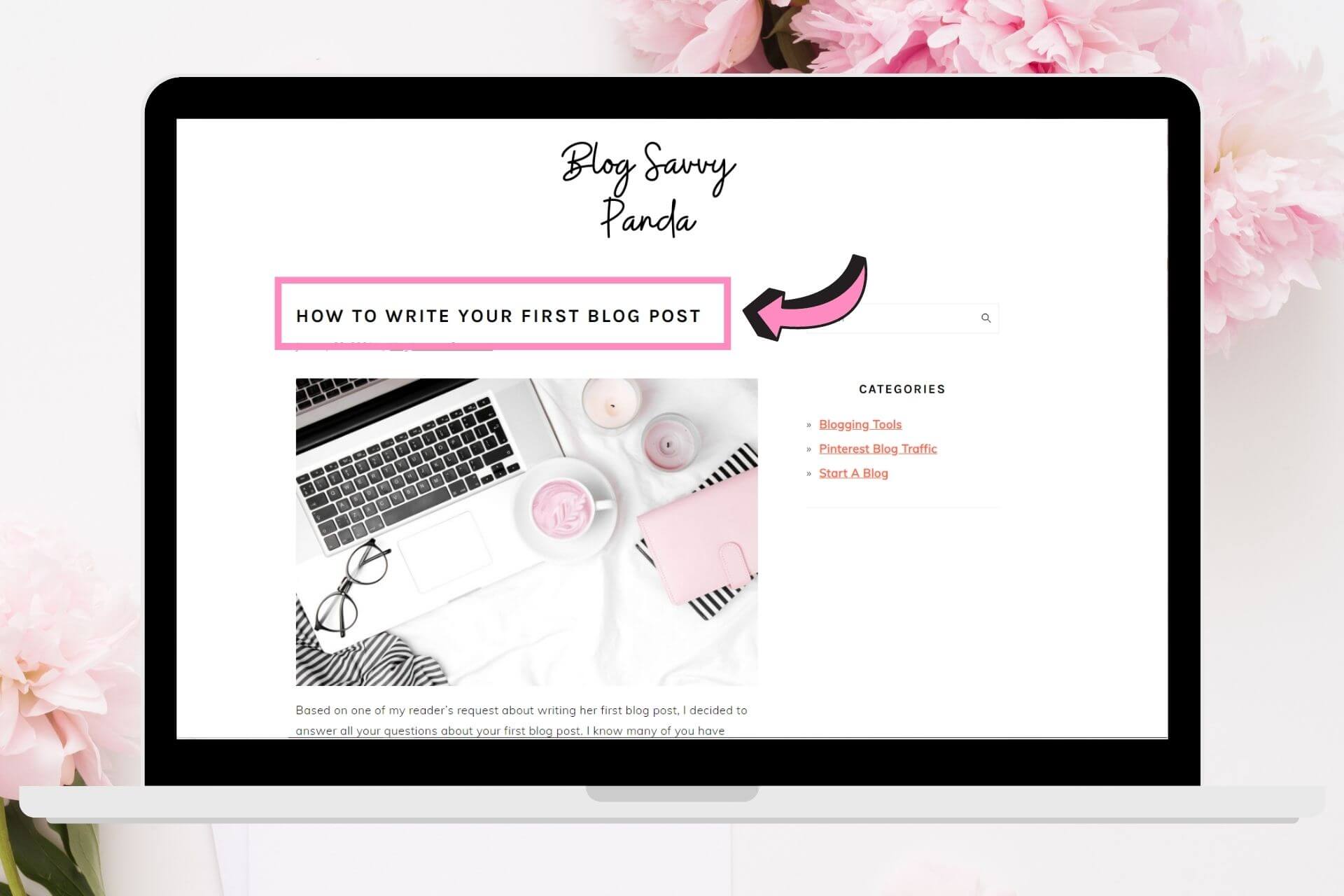how to write you first blog post title