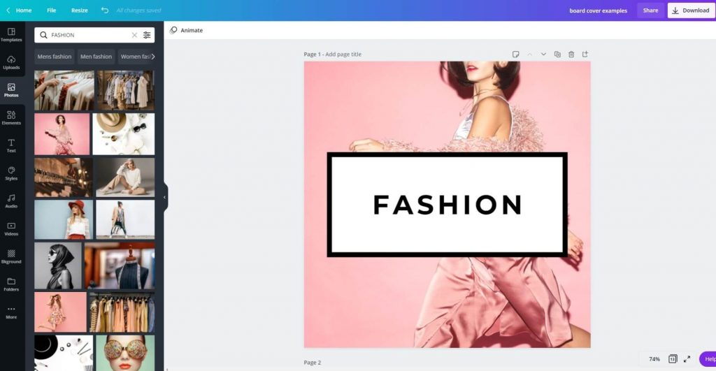 15 make a board cover pinterest canva