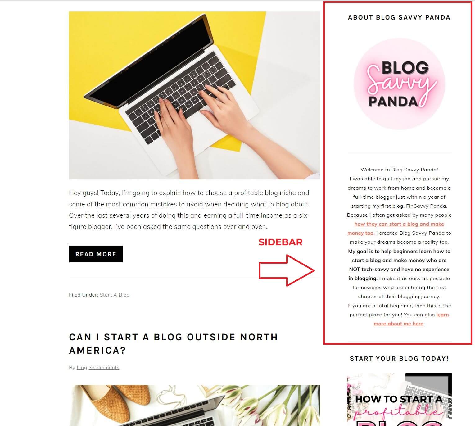 sidebar