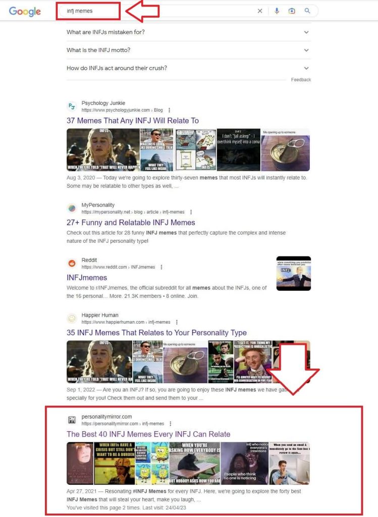 infj-memes-google-search-pageviews